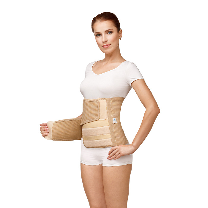 Бандаж послеоперационный эластичный размер 2 модель 1706 бежевый