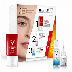 VICHY LIFTACTIV COLLAGEN SPECIALIST Набор (Крем LIFTACTIV COLLAGEN SPECIALIST для лица SPF25 50мл+Гель-сыворотка МИНЕРАЛ 89ежедневный, д.кожи,подверженной агрессивным воздействиям 10 мл ПОДАРОК +LIFTA