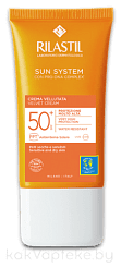 Rilastil SUN SYSTEM Бархатистый крем для чувствительной, нормальной и сухой кожи SPF50+, 50 мл