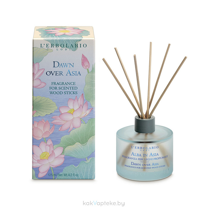 L'Erbolario РАССВЕТ НАД АЗИЕЙ Ароматизированный раствор для пропитки ротанговых палочек 125 мл