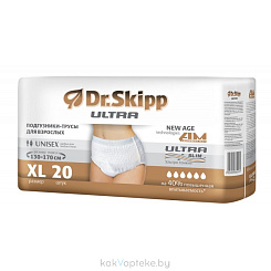 Dr. Skipp Подгузники-трусы для взрослых (Ultra), р-р XL. 20 шт