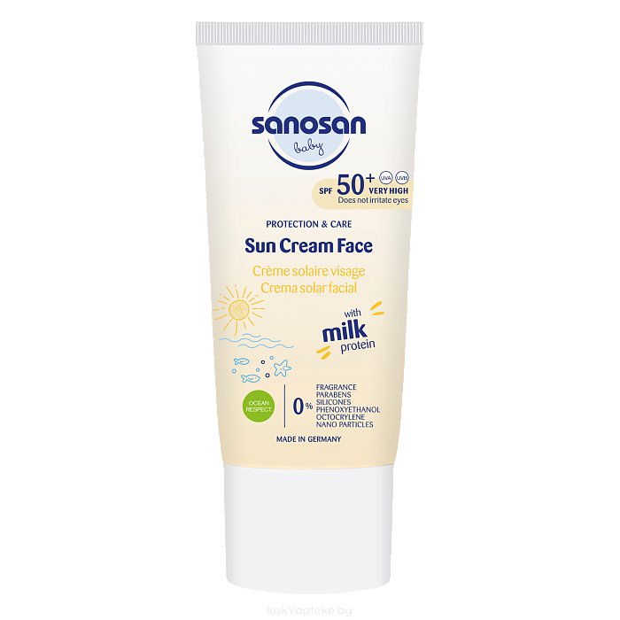 Sanosan Baby Солнцезащитный крем SPF 50+ детский 30 мл