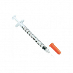 Шприц инсул.KD-JECT трехкопм.однокр.прим.с иглой, 0,3 мл.