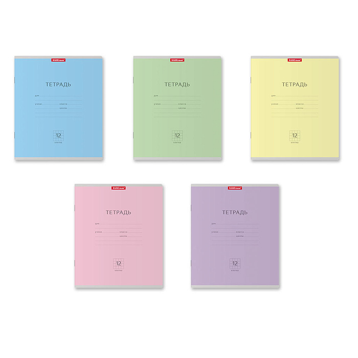 ErichKrause Тетрадь ученическая 12л , клетка 59405