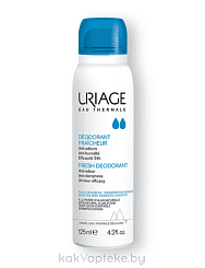 Uriage Дезодорант-спрей освежающий с квасцами 
 DEODORANT FRAICHEUR, 125 мл