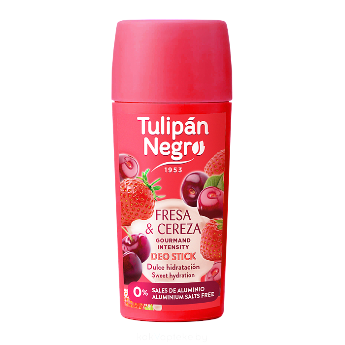 Tulipan Negro Дезодорант стик Клубника и Вишня/FRESA&CEREZA, 60 мл