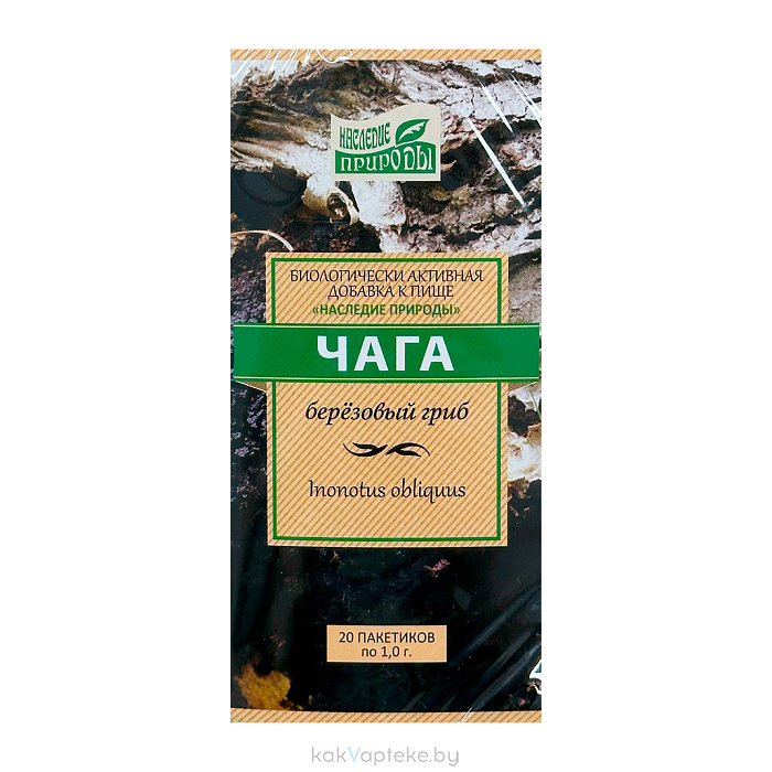 БАД Чага "Наследие природы" ф/п 1г № 20