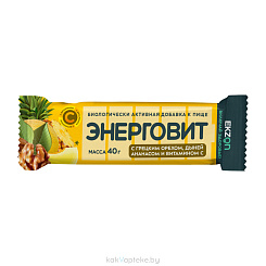 Энерговит с грецким орехом дыней ананасом и витамином С 40г