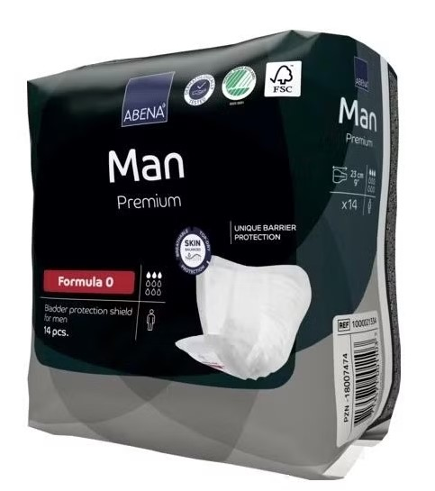 Abena Man Premium Прокладки одноразовые для взрослых (урологические) Formula 0, 14 шт