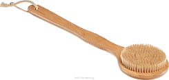 BRADEX Щетка для сухого массажа из бамбука с щетиной кабана с ручкой 39 см, арт.KZ 0951