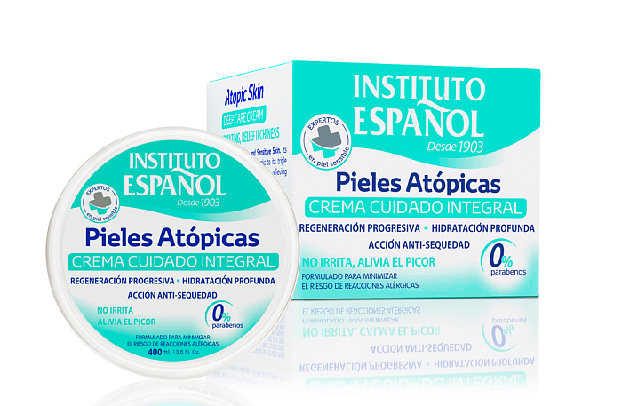 INSTITUTO ESPANOL Крем для глубокого ухода за кожей / DEEP CARE CREAM линии Atopic Skin, 400мл