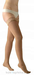 Чулки бедренные AVICENUM/АВИЦЕНУМ PHLEBO 140 (тонкие,кружево,закрытый носок),р-р M normal цвет 8030