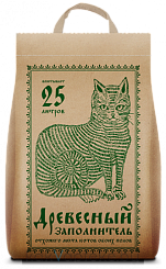 Наполнитель для кошачьего туалета No Name (древесный заполнитель), 25л