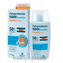 ISDIN Флюид солнцезащитный для детей Fotoprotector Fusion Water Pediatrics SPF50+, 50 мл