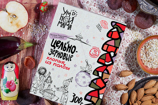 Новинка! Умная мама - продукты на основе цельнозернового помола.