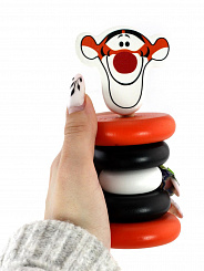 Уланик Пирамидка деревянная (Медвежонок Винни и его друзья. Тигруля) арт. dis-dp5003