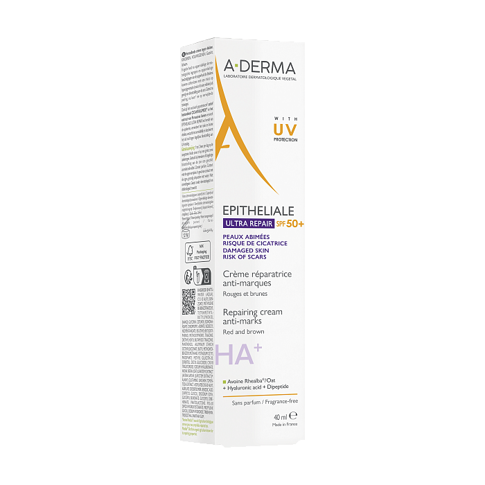 A-DERMA EPITHELIALE ULTRA REPAIR Восстанавливающий крем с SPF 50+ 40 мл