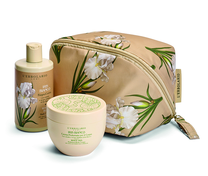 L'Erbolario Набор БЕЛЫЙ ИРИС:Крем для принятия ванны 300 мл+Парфюмированный крем для тела 300 мл