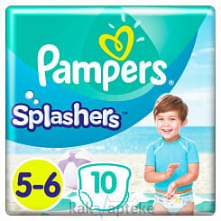PAMPERS Splashers Детские одноразовые подгузники-трусики для плавания (Junior-Extra Large), 10шт