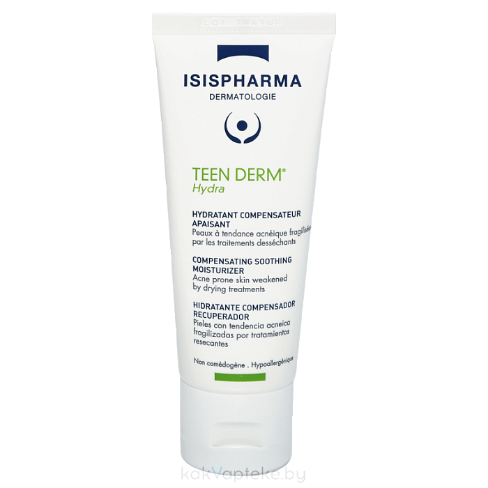 ISISPHARMA TEEN DERM Hydra Крем восстанавливающий увлажняющий при сухости и раздражении кожи с акне 100 мл