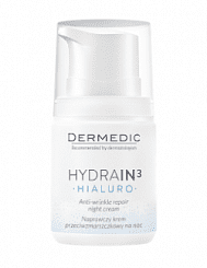 Dermedic HYDRAIN3 HIALURO регенерирующий крем против морщин на ночь 55г