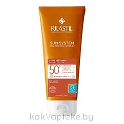 Rilastil SUN SYSTEM Бархатистый лосьон для чувствительной кожи SPF50+, 200 мл