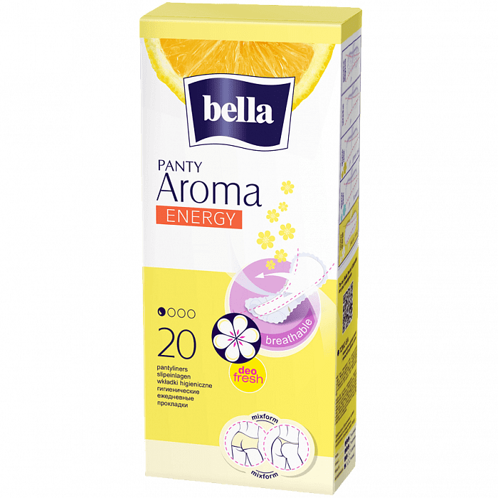 Bella Panty Aroma Energy Ультратонкие женские гигиенические ежедневные прокладки 20 шт