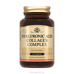 Solgar Комплекс коллагена и гиалуроновой кислоты, БАД таблетки №30