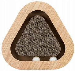 Trixie Когтеточка для кошек , треугольной формы, с кошачьей мятой, 36*5*36/36см