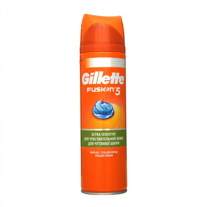 GILLETTE Fusion Гель для бритья для чувствительной кожи, 200мл