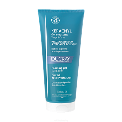 DUCRAY KERACNYL CLEANSING GEL Очищающий пенящийся гель для лица и тела (для детей и взрослых) 200 мл
