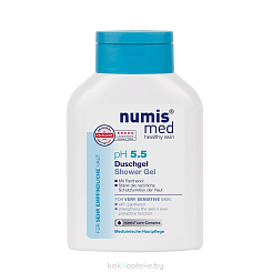 Numis med Гель для душа pH 5,5 для чувствительной кожи с пантенолом, 200 мл