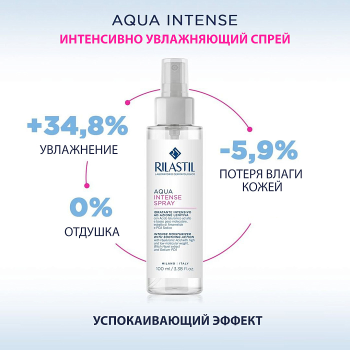 Rilastil AQUA INTENSE Интенсивно увлажняющий спрей 100 мл