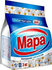 Мара Ўзор Чысціні автомат Утренняя свежесть Средство моющее синтетическое порошкообразное универсальное, 3 кг