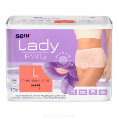 Seni Lady Pants Женские подгузники-трусики впитывающие размер large 10 шт