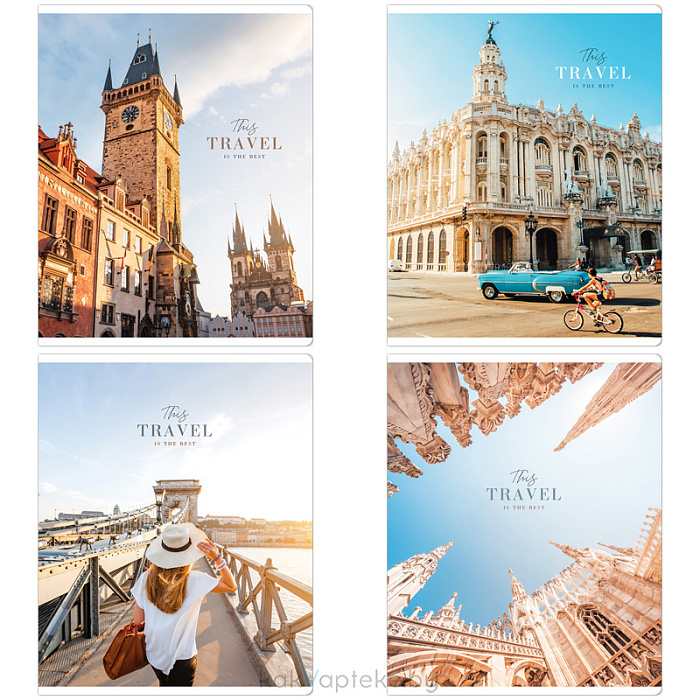 ArtSpace Тетрадь 48л. А5, кл. "Путешествия. Best trip"