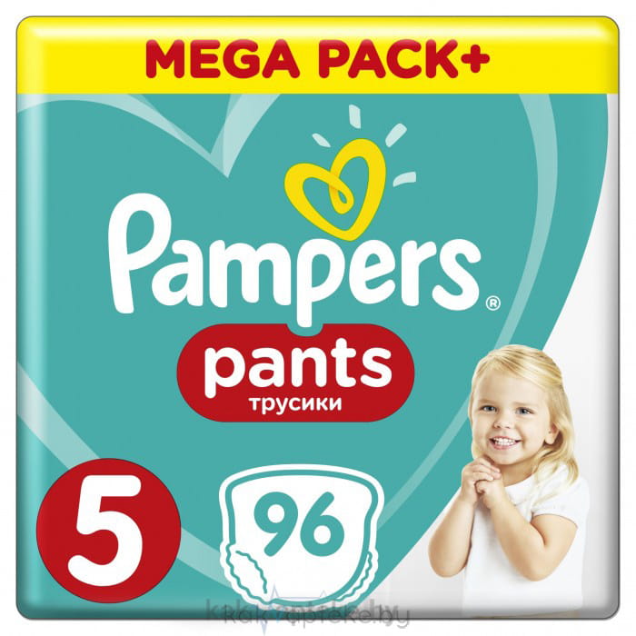 PAMPERS Pants Детские одноразовые подгузники-трусики для мальчиков и девочек Junior, 96шт
