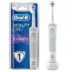 Oral-B  Электрическая зубная щетка, тип 3710 с з/у тип\n 3757 (VITALITY PRO 3D White - D100.413.1) 1шт