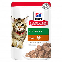 Hill's  SP Пауч  влажный корм для котят (индейка),  85г 604035