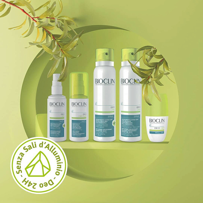 BIOCLIN DEO 24Ч Спрей-дезодорант без запаха для чувствительной кожи, 100 мл