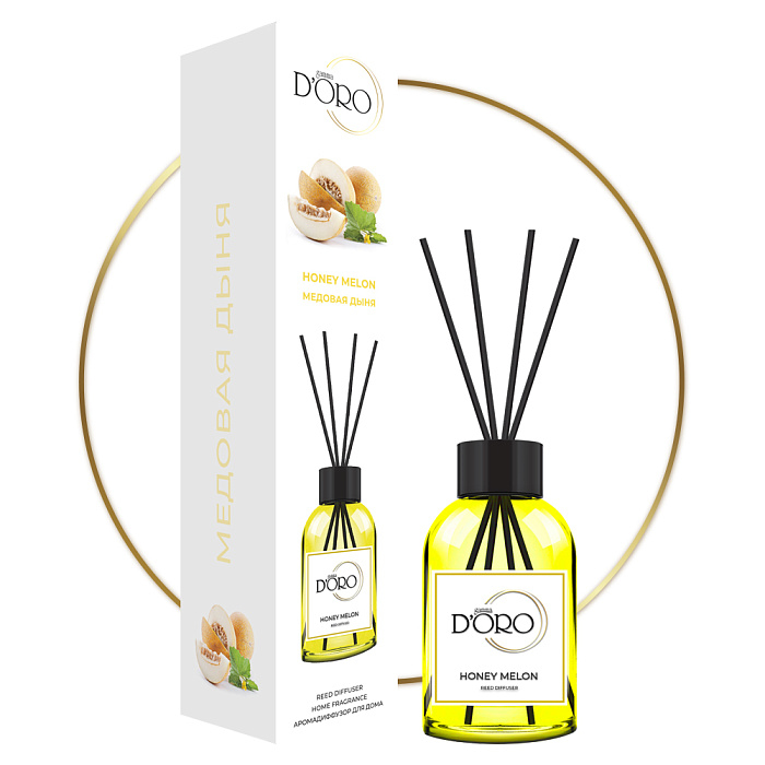 Gamma D'ORO Аромадиффузор для дома Медовая дыня 100 мл HONEY MELON