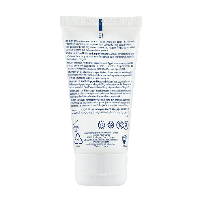 DUCRAY KERACNYL UV Флюид для жирной кожи SPF 50+ 50 мл