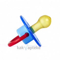 ПОМА Соска-пустышка латексная (круглой формы), 0+, арт.5712, 1шт.