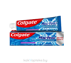 Colgate Зубная паста  Max Fresh with cooling crystals Cool Mint (Макс Фреш с освежающими кристаллами Взрывная мята), 100мл