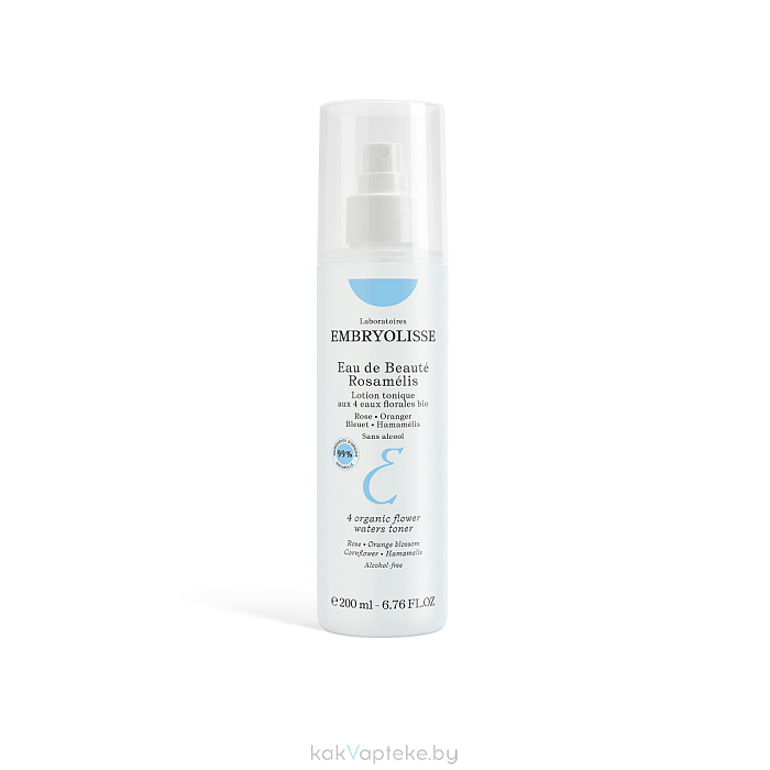 Laboratoires EMBRYOLISSE Тоник-спрей с 4 органическими цветочными водами, 200 мл