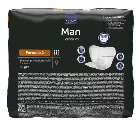 Abena Man Premium Прокладки одноразовые для взрослых (урологические) Formula 2, 15 шт