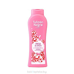 Tulipan Negro Гель для душа Клубника и Сливки/FRESA&NATA, 650 мл