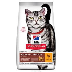 Hill's  SP сухой корм для домашних кошек (+ шерсти) 1,5кг 604722