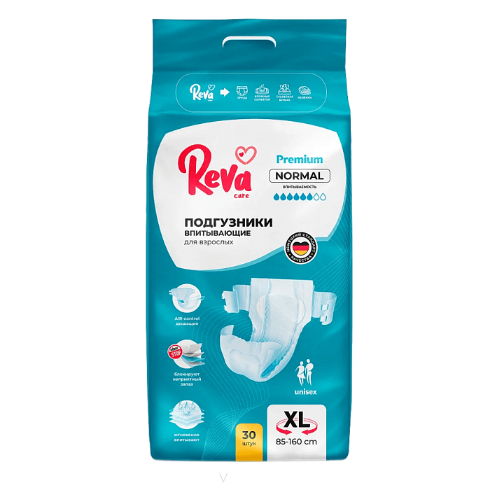 Reva Care Подгузники  для взрослых Normal XL, 30 шт