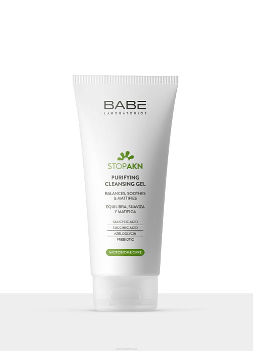 "LABORATORIOS BABE" Очищающий гель для умывания 200 мл/STOP AKN PURIFYING CLEANSING GEL 200 ml